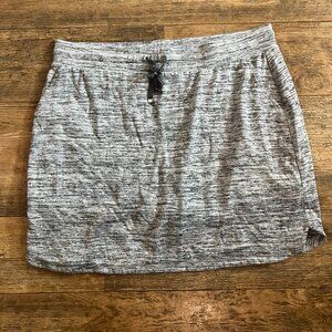 Croft & Barrow Women's Heather Grey and Black Skort Large